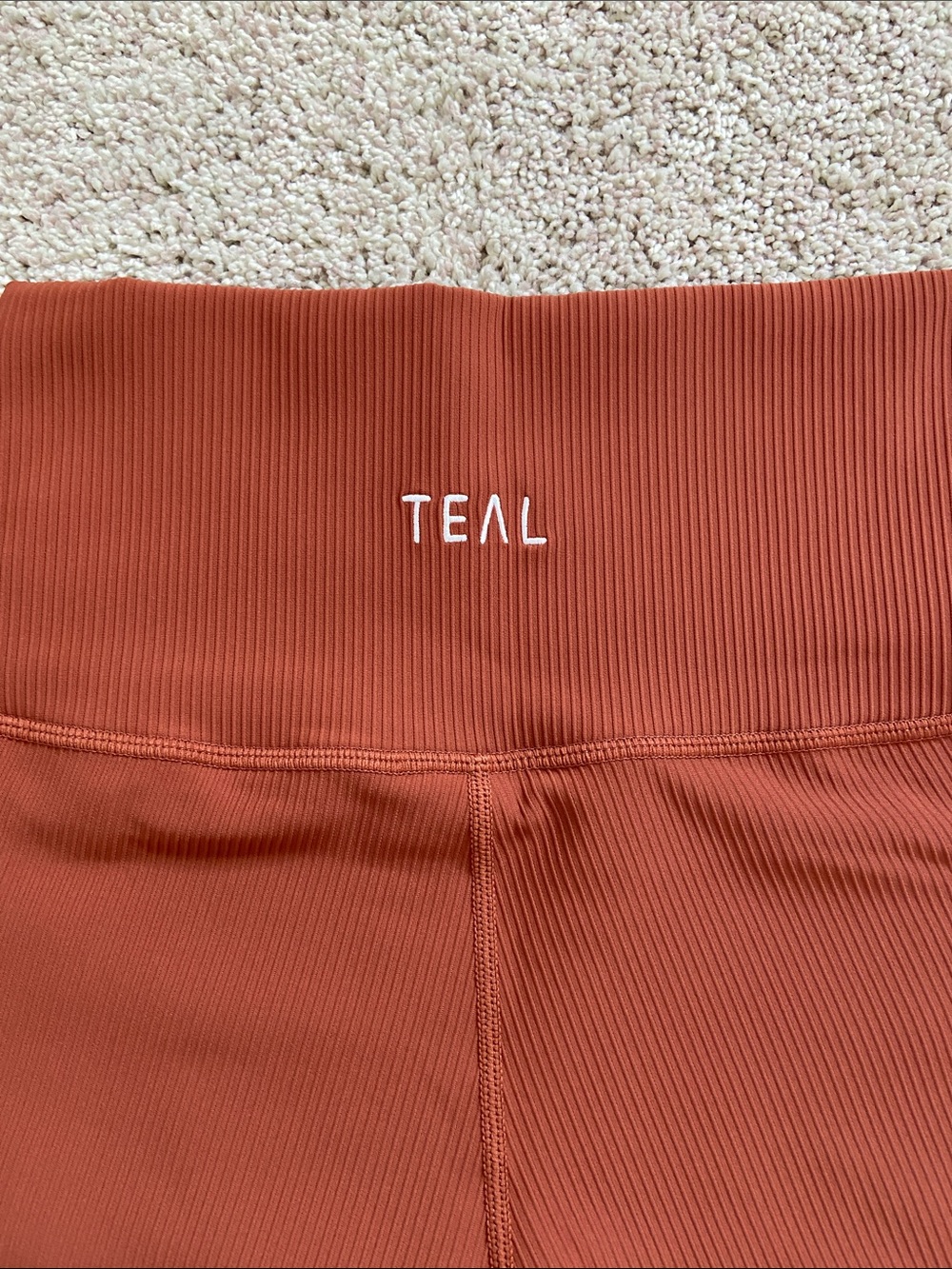 Active by Teal • Rust Ribbed Workout Set - Picture 13 of 16